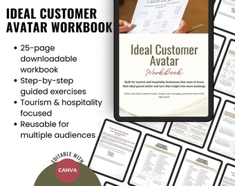 Tourismus & Gastgewerbe Idealer Kunde Benutzerbild | Canva PDF Vorlage