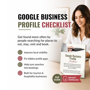 Lista de verificación del perfil de Google Business / Auditoría SEO local para turismo y hostelería / Impresión en PDF