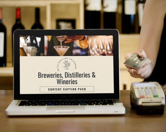 Social Media Caption Pack & Content Planner für Brauereien + Brennereien + Weinkellereien
