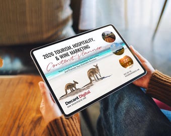 Tourismus + Gastronomie + Wein Marketing Content Planer 2026 | PDF Printable + Canva Bearbeitbar | Monatliche Themen + Prompts