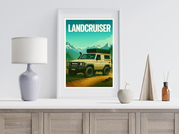 Toyota Landcruiser 70 Series — Mid-century Vintage 4x4 Print