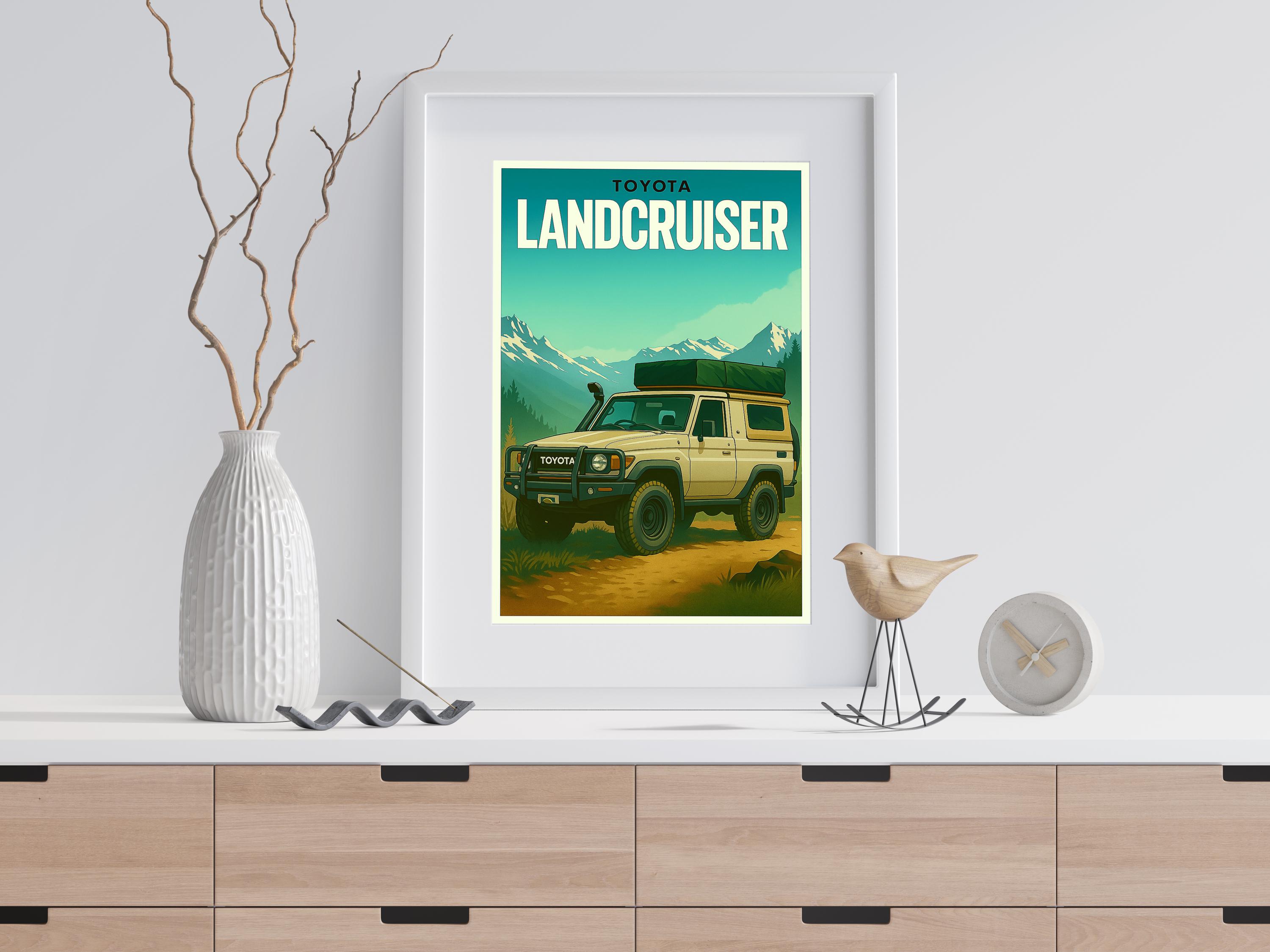 Toyota Landcruiser 70 Series — Mid-century Vintage 4x4 Print