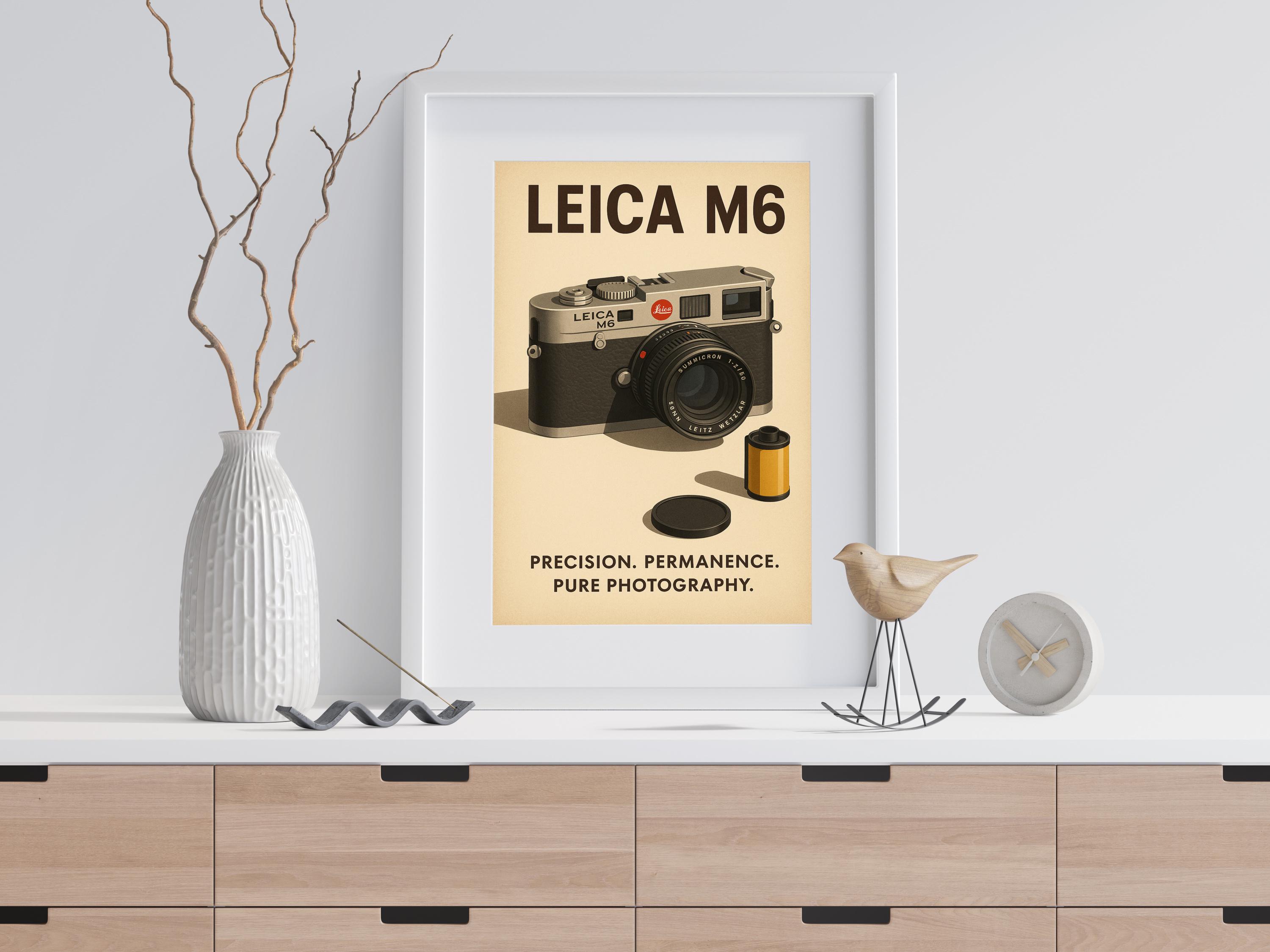 Leica M6 Rangefinder - Mid-century Vintage Photography Poster