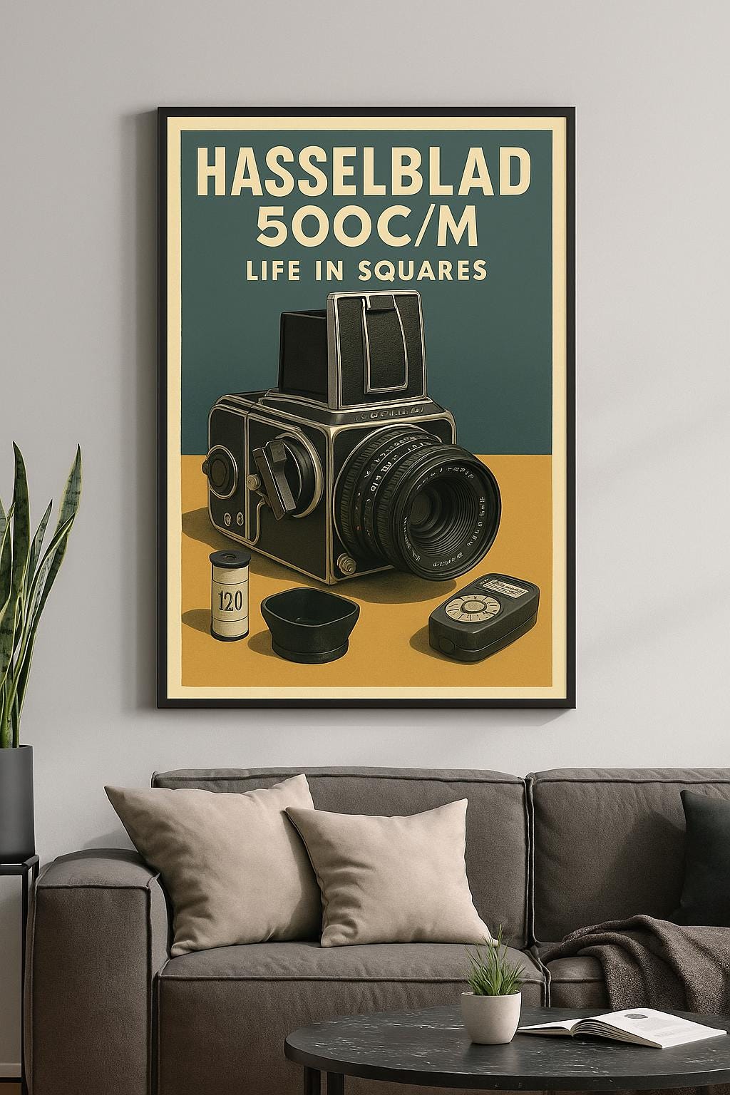 Hasselblad 500C/M Poster: Vintage Camera Photography Print