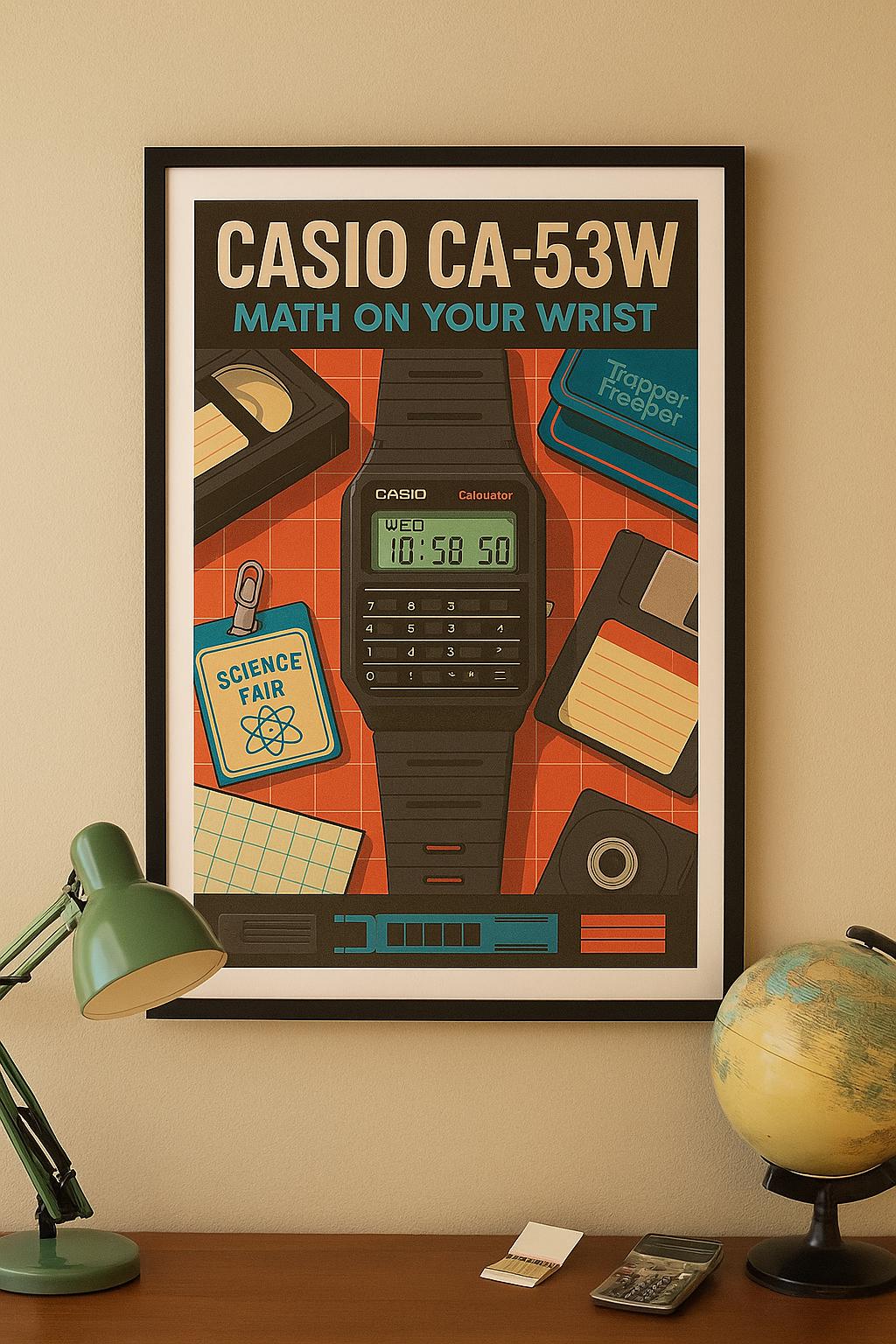 Casio CA-53W Poster | Retro Calculator Watch Print Digital
