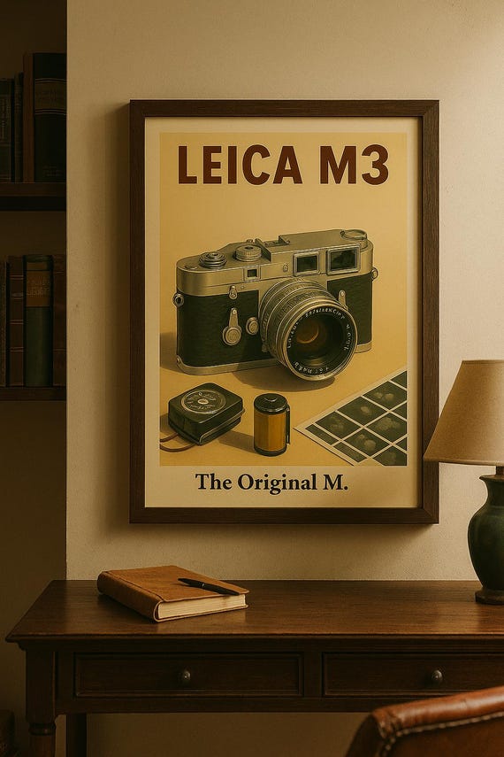 Leica M3 Poster – Vintage Camera Wall Art – “the Original M