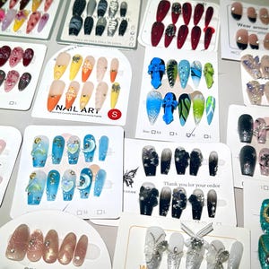 3/4 Sets promotion| Limited Blind Nail Box|Handmade Press-On Nails|Gift Wrapped|3d/French/Cat  Eye/y2k|Mystery Boxes|Bundle Surprise Box