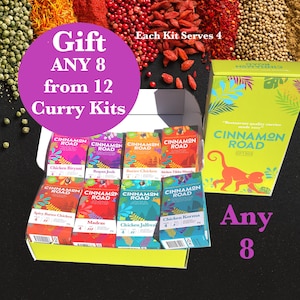 Gift Father a box of ANY 8 Indian Curry Spice Kits