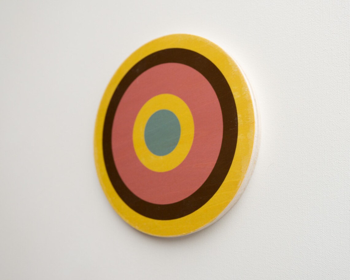 Target 4 Wall Art Circle Wall Decor Target Art Bull's Etsy