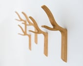 Branch Wall Hook, 'Twiggy' LARGE size, Single Coat Hook, Wooden Coat Hook, Modern Twig Hook, hooks and fixtures, storage and organization