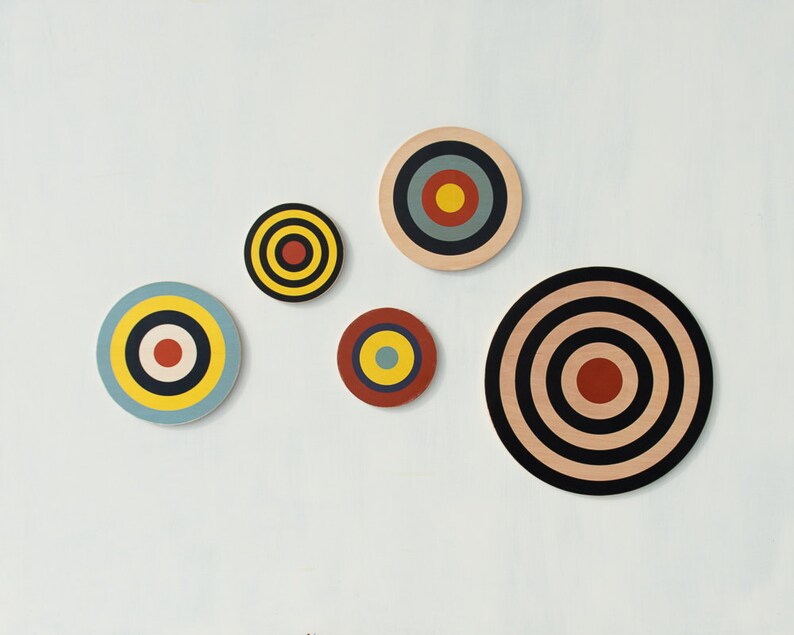 Target Wall Decor Circle Wall Art Target Art Bull's Eye Etsy