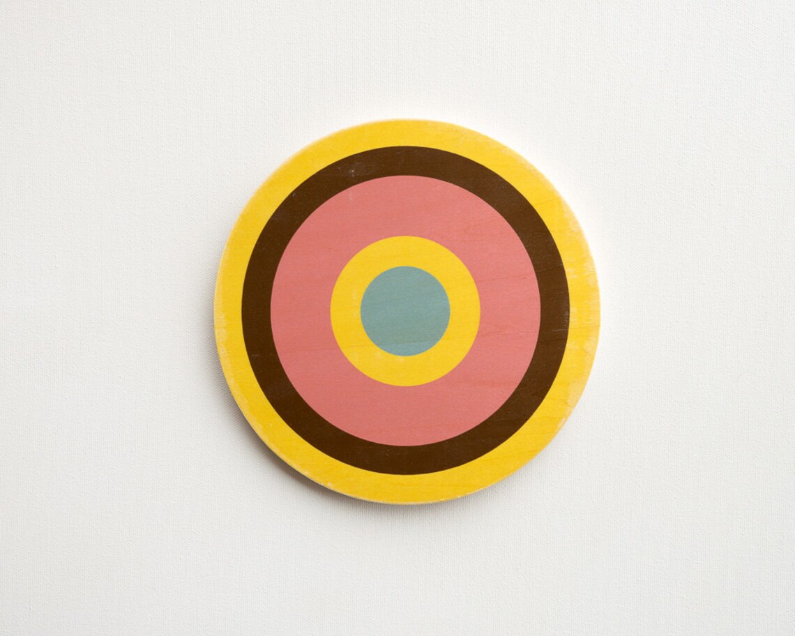 Target 4 Wall Art Circle Wall Decor Target Art Bull's Etsy