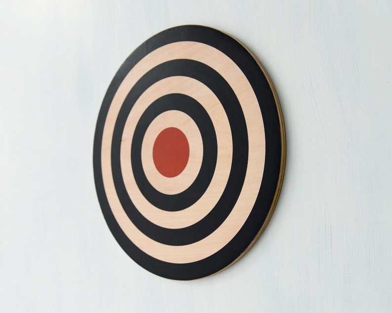 Target Wall Decor Circle Wall Art Target Art Bull's Eye Etsy
