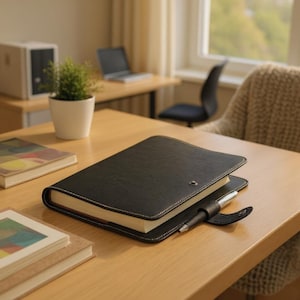 Personalized Leather Journal: Refillable A5 Travel Notebook, Custom Engraved