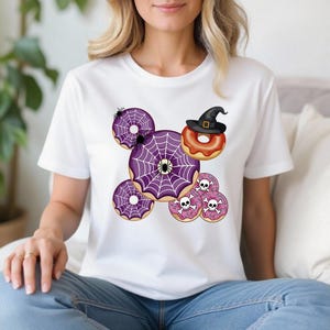 Halloween Donut Shirt, Spooky Donut Tee, Cute Fall Graphic Tee, Funny Halloween Shirt, Donut Lover Gift, Pumpkin Patch Outfit