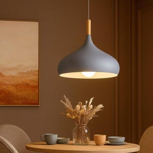 Nordic Aluminum Pendant Light: Modern Kitchen Island Lighting