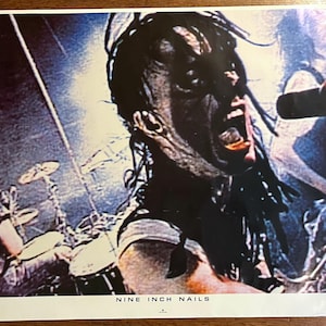 RARE Nine Inch Nails Vintage Poster Pretty Hate Machine