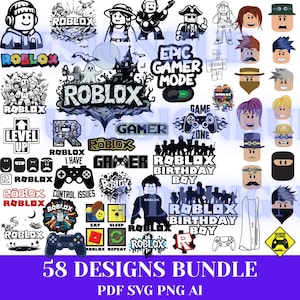 Gaming Svg Png Bundle , Gaming cut files , Gaming Cricut and silhouette files Download , Layered 58 Svg Png Pdf Ai Files Bundle