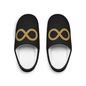 Cozy Infinity Indoor Slippers for Men, Comfortable House Shoes, Personalized Gift for Him, Relaxation Essentials, Perfect for Holidays