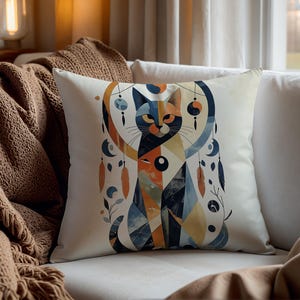 Gothic Cat Decor and Floral Pillow Combo with Tapestry Accents, Fairycore Playroom Details, Romantic Mushroom Touches And Artistic Style