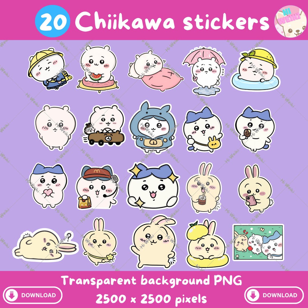 Autocollants Kawaii Chibi Anime Girl Mignons Délices Simples Et