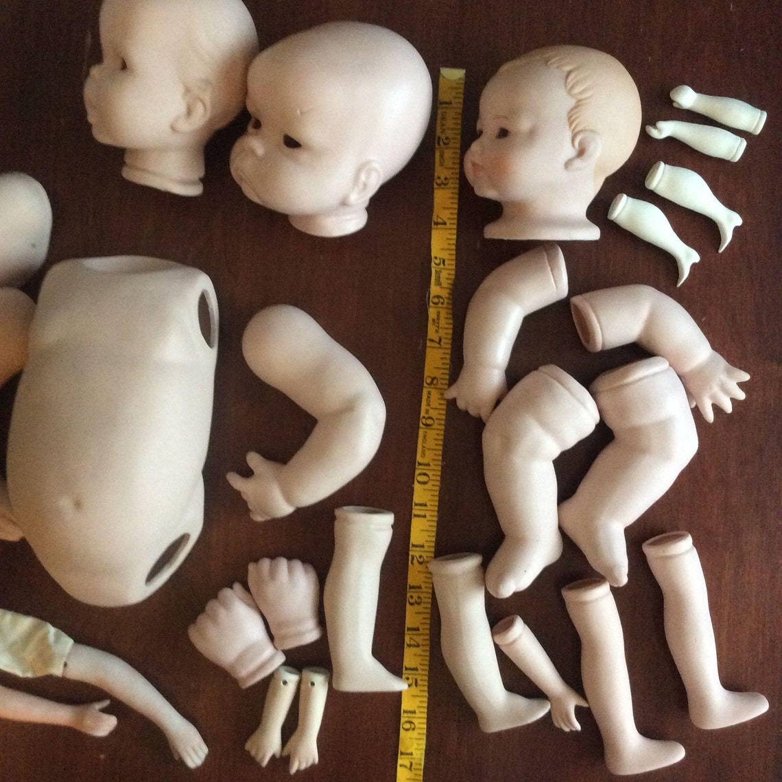 Bisque Doll Parts Lot of 26 Reproduction Gerber Baby Head Etsy