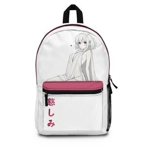 Anime-Inspired Backpack, Cute Anime Girl Bag, Kawaii School Backpack, Perfect for Students, Unique Gift for Anime Lovers, Cosplay Accessory