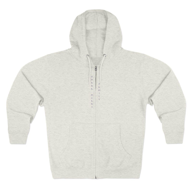 Ohana Stitch Tortoise Unisex Zip Hoodie, Forget Me Not Flower Design, Family Sweatshirt, Cute Hooded Jacket, Unique Gift, Stitch Lover image 10