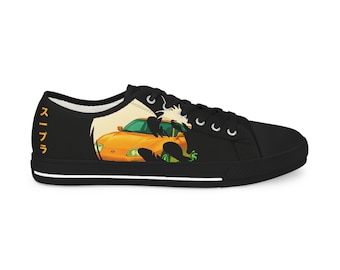 Cartoon Print Low Top Sneakers: Men's Casual Summer Shoes