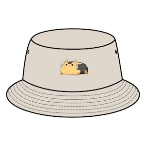Cute Hamster Bucket Hat, Summer Fashion, Unique Gift, Outdoor Accessory, Animal Lover Hat, Casual Headwear