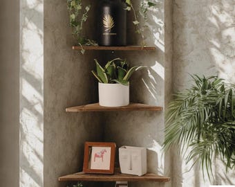 Wooden Corner Shelf