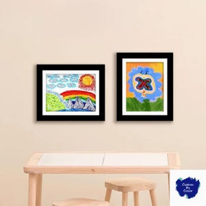 Magnetic Kids Art Frame • Easy Open Artwork Display Frame