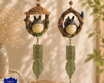 Totoro windgong, Studio Ghibli geïnspireerde hangende bel, Japanse windgong decoratie, schattige huis- en tuindecoratie, anime cadeau voor fans