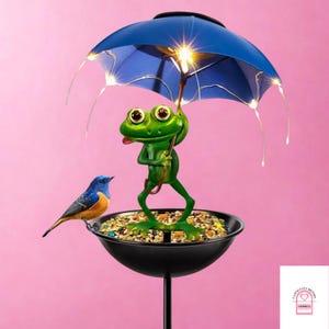 Solar Frog Garden Light