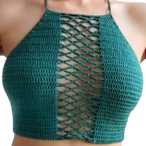Lattice Festival Boho Crop Top