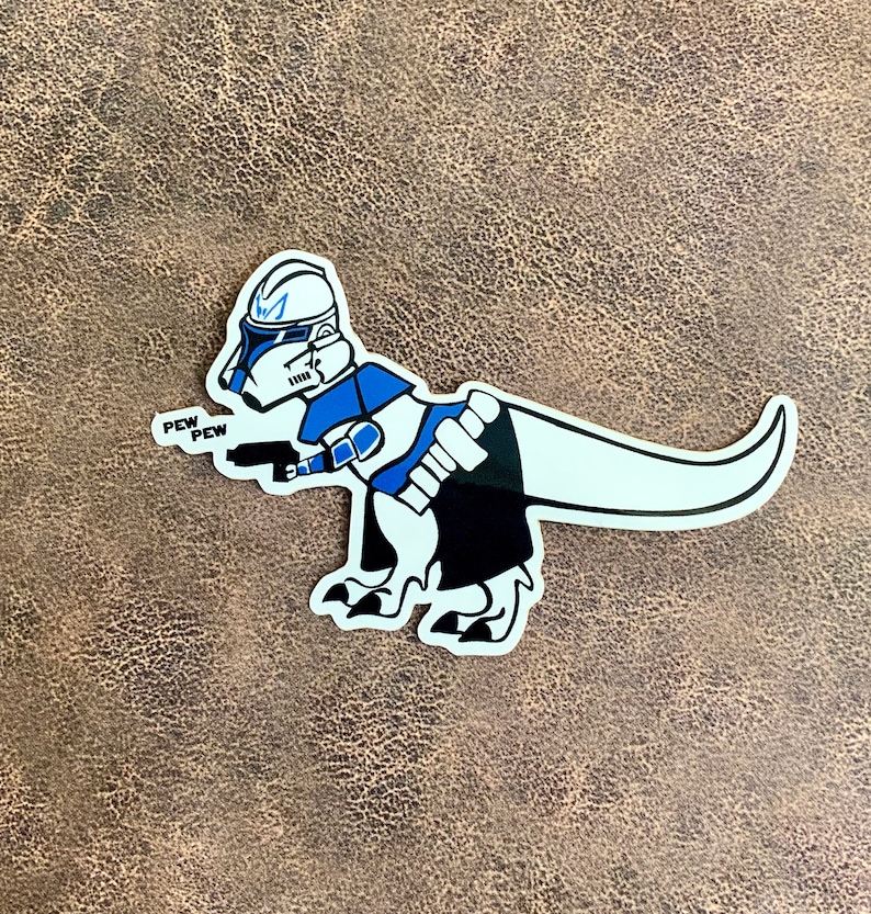Clone Wars Captain T Rex Vinyl Sticker - Etsy