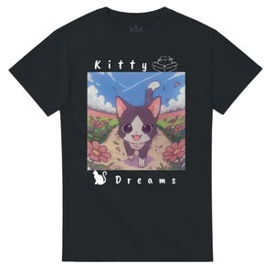 Koszulka z kotami anime, odzież z kotami anime, koszulka z kotami kawaii, prezent dla kota anime, koszulka z grafiką kota, prezent dla fanów anime