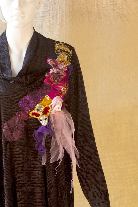 bohemian velvet dress