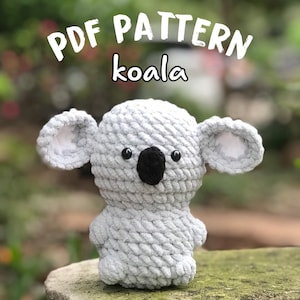 Crochet Koala Bear Pattern, &quot;Cuteness Packed in Every Item&quot;, Crochet Cute Bear, Plushie Pattern, Koala Bear Pattern, Crochet amigurumi