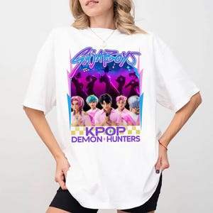 Saja Boys Kpop Demon Hunter Shirt: The Ultimate Fan Statement, Demon Hunters Merch, Kpop Huntrix Pin shirt, Saja Boys Fan Gifts