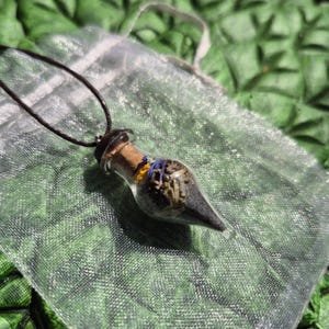 Psychic Protection Spell Bottle Jar Necklace Talisman Charm