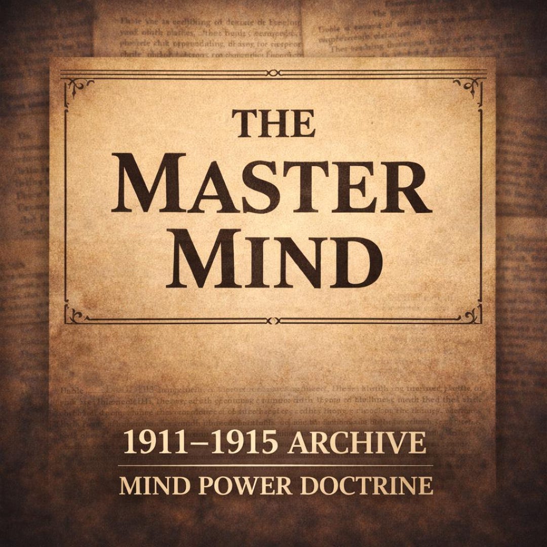 The Master Mind Archive (1911–1915) – Early New Thought Manifestation ...