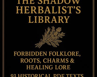 The Shadow Herbalist’s Library – Forbidden Herbalism, Folk Medicine, Occult Healing Lore (93 Rare Historical PDF Texts)