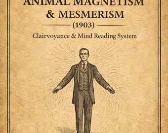 The Secrets of Animal Magnetism & Mesmerism (1903) – Clairvoyance and Mind Reading Training Course PDF – Psychic Development System