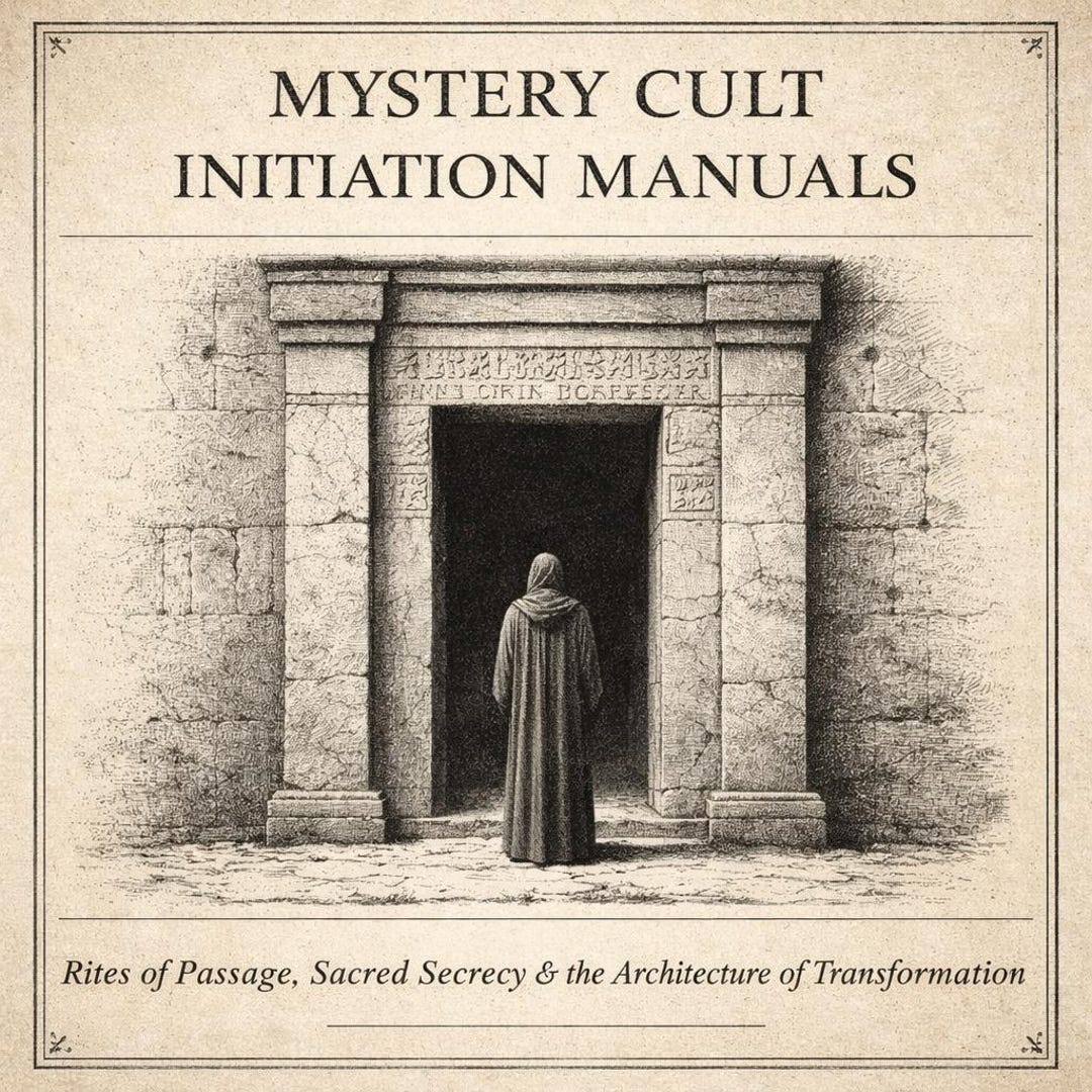 Cult Rituals Book Text Mystery Cult Initiation Manuals | Rites of Passage, Sacred Secrecy ...