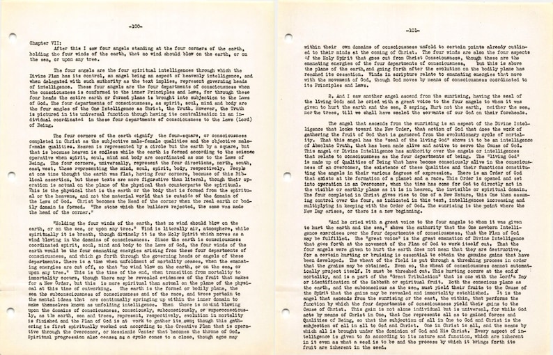 Puede incluir: Dos p&aacute;ginas de un libro antiguo, llenas de texto manuscrito. Las p&aacute;ginas, que muestran signos de edad, contienen columnas de texto, probablemente discutiendo temas espirituales o filos&oacute;ficos. El papel tiene un tono amarillento.