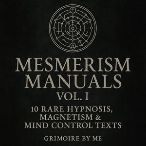 Mesmerism Manuals Vol. 1 – 10 Rare Hypnosis, Magnetism & Mind Control PDFs | Psychic Energy, Magnetic Healing, Esoteric Psychology, Occult