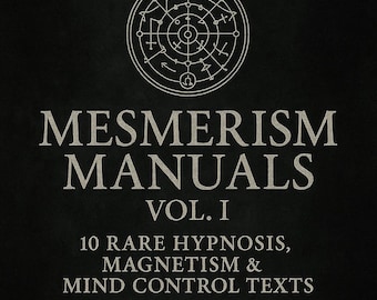Mesmerismmanualer Vol. 1 – 10 Sällsynta PDF-filer om hypnos, magnetism och tankekontroll | Psykisk energi, magnetisk healing, esoterisk psykologi, ockultism