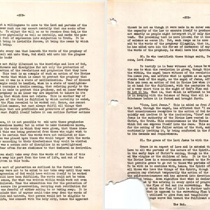 Puede incluir: Dos p&aacute;ginas amarillentas y envejecidas de texto, probablemente de un libro o manuscrito. El texto es denso, con l&iacute;neas y p&aacute;rrafos visibles. El papel muestra signos de desgaste, con algunas rasgaduras y decoloraci&oacute;n. El contenido es religioso o filos&oacute;fico.