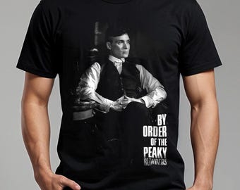 Camiseta Tommy Shelby Peaky Blinders 100 % algodón 190 g/m², corte regular, unisex